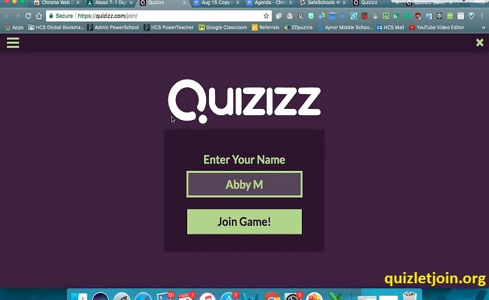 join game quizlet